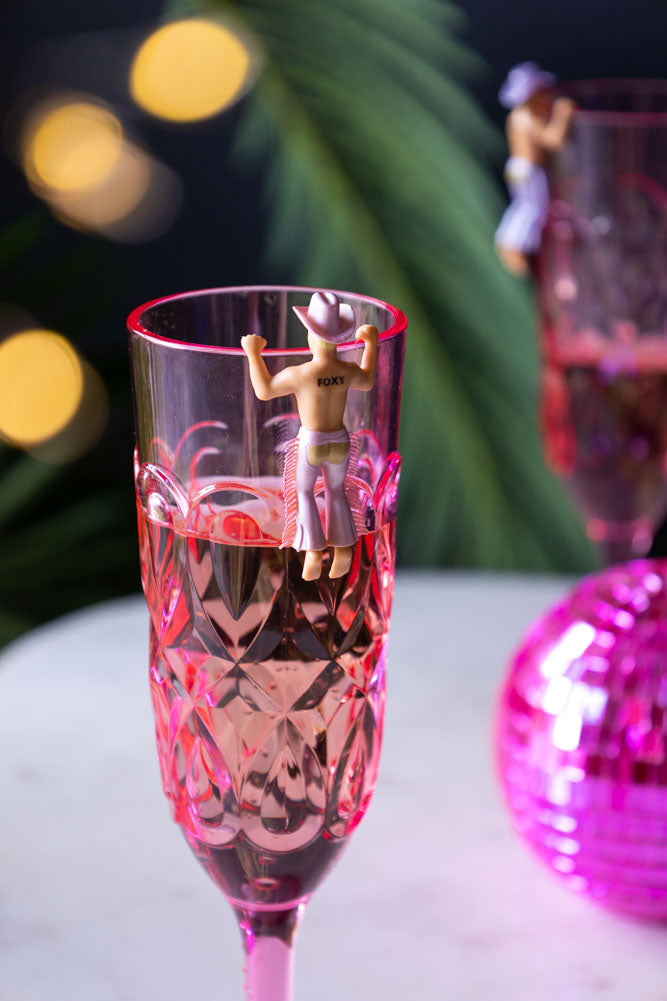 Set Of 4 Disco Cowboys Drink Markers