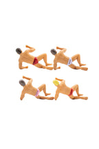 Set Of 4 Hunk Wine Glass Charms