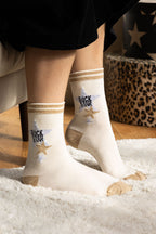 Set Of 4 Leopard & Animal Print Socks