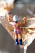 Set Of 6 Apres Ski Wine Glass Charms