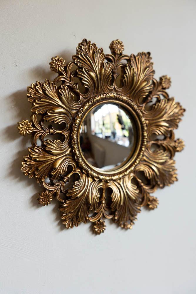 Set Of 9 Assorted Ornate Gold Framed Mirrors