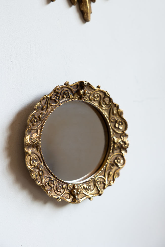 Set Of 9 Assorted Ornate Gold Framed Mirrors