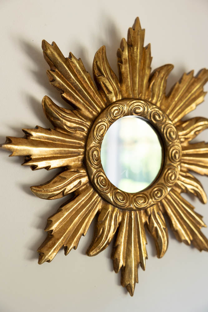 Set Of 9 Assorted Ornate Gold Framed Mirrors