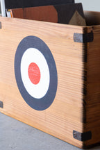 Set of 2 Antiqued Wooden Storage Boxes