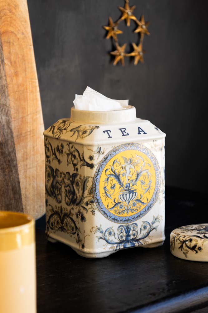 Set of 2 Ceramic Tea & Coffee Storage Jars