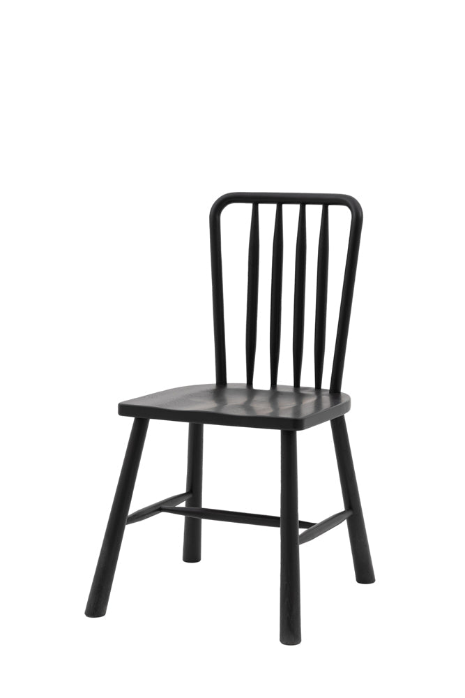 Set of 2 Classic Wooden Frame Dining Chairs
