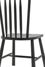 Set of 2 Classic Wooden Frame Dining Chairs