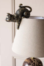 Large Set of 2 Climbing Cats Hanging Decorations