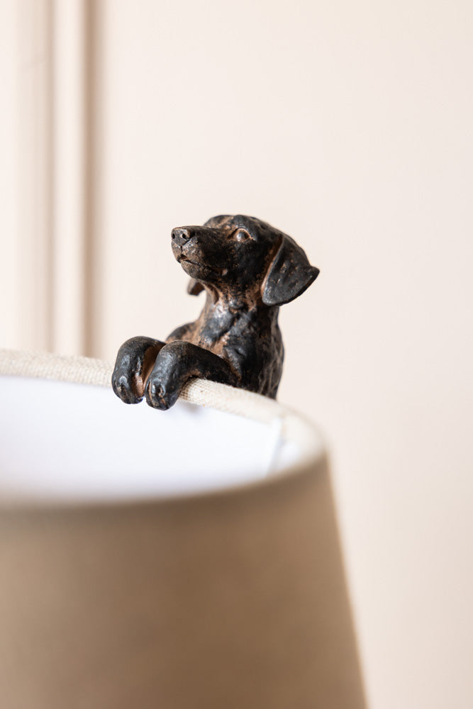 Set of 2 Small Climbing Dog Decorations