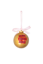 Set of 2 Gold Rock & Roll Inspired Baubles - SECONDS