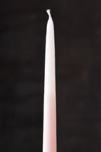 Set Of 2 Ombre Pink Dinner Candles