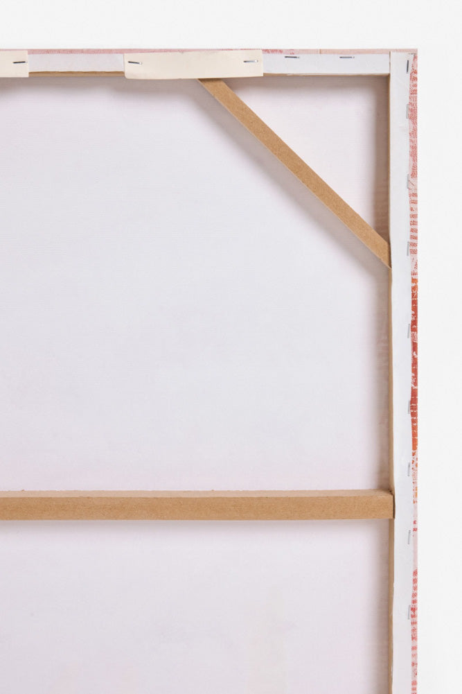 Set of 2 Pink & Orange Abstract Peace/Love Wall Art