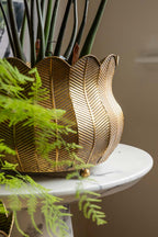 Set of 2 Rustic Petal Planters