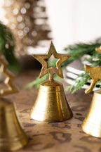 Set of 3 Gold Bell Christmas Ornaments