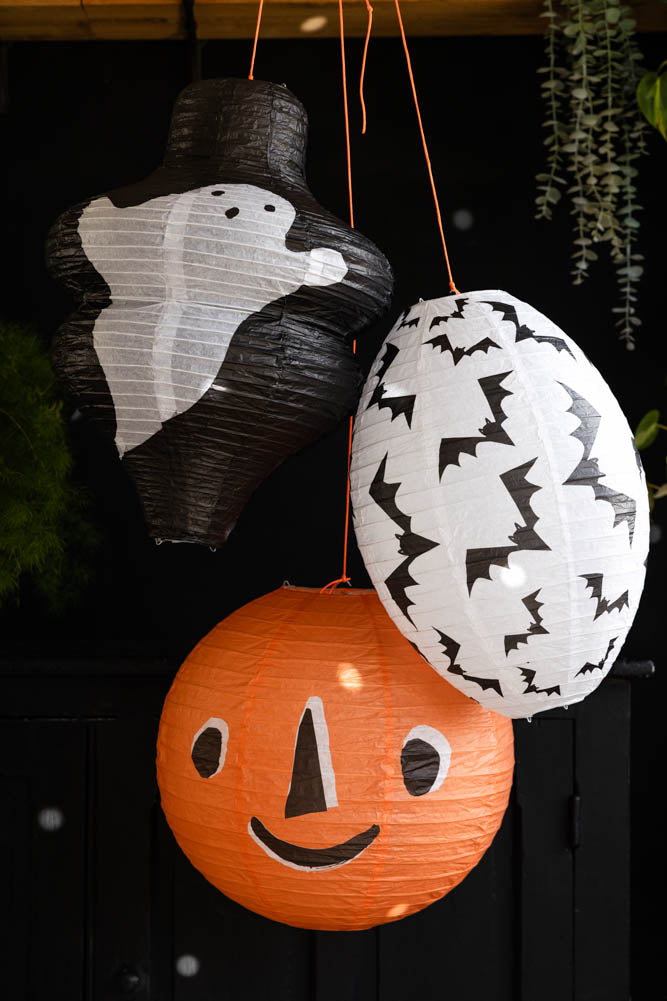 Set of 3 Halloween Paper Lanterns