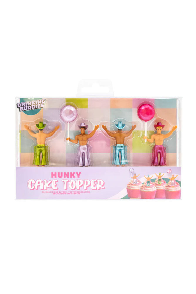 Set of 4 Cowboy Cake Toppers