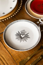 Set of 4 Milagro Heart Side Plates
