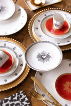 Set of 4 Milagro Heart Side Plates