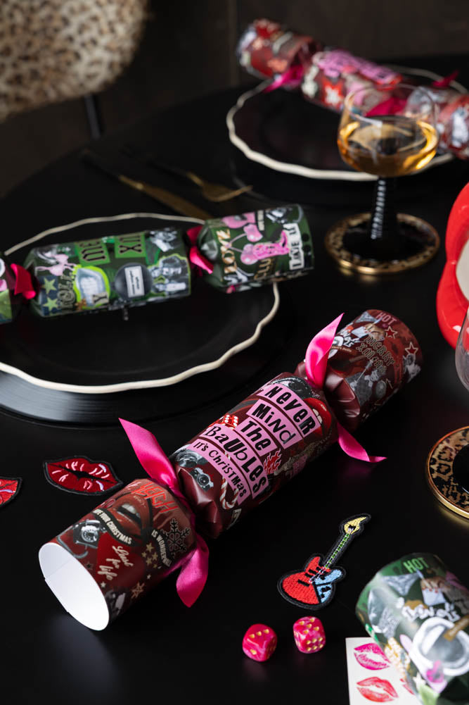 Set of 6 Rockett St George Luxury Rock & Roll Christmas Crackers