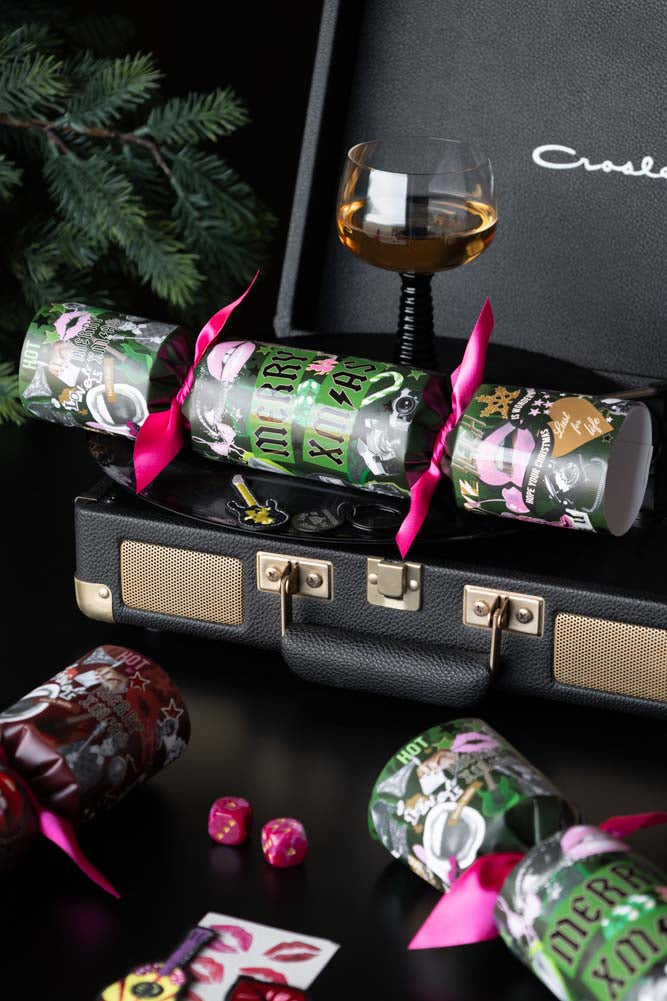 Set of 6 Rockett St George Luxury Rock & Roll Christmas Crackers