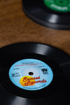 Set of 6 Vinyl Style Coasters