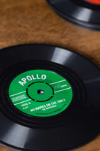 Set of 6 Vinyl Style Coasters