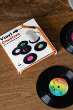 Set of 6 Vinyl Style Coasters