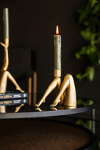 Sexy Legs Candle Holder In Gold