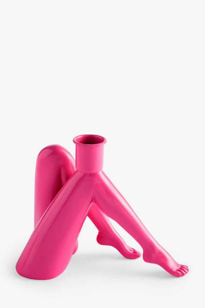 Sexy Hot Pink Legs Candle Holder