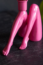 Sexy Hot Pink Legs Candle Holder