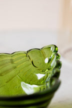 Shell Trinket Tray in Dark Green