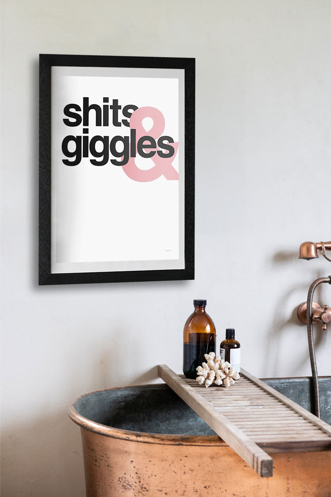 Shits & Giggles Art Print - Unframed