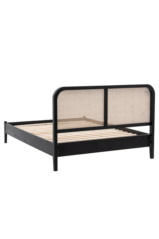 Sleek Curved Wooden Bedframe - Available in Two Sizes