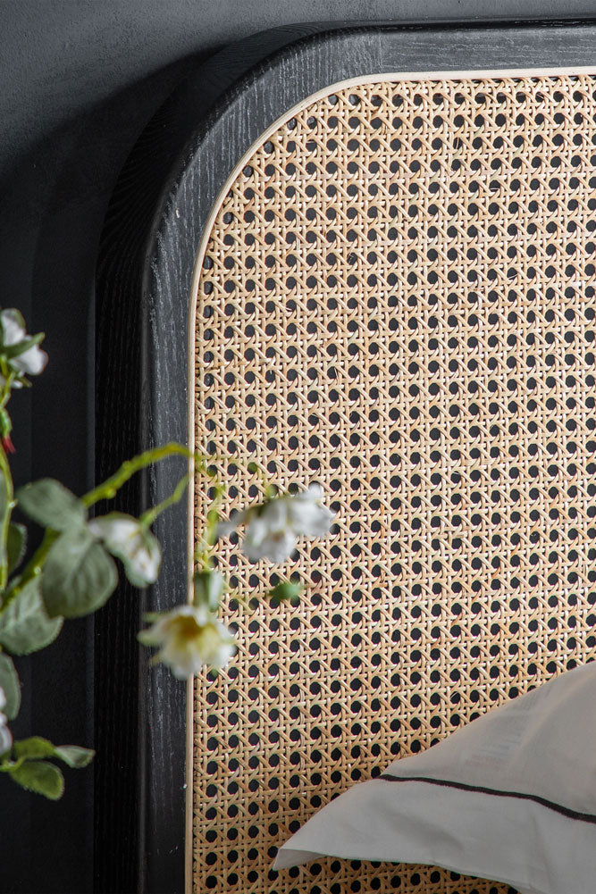 Sleek Curved Wooden Bedframe - Available in Two Sizes