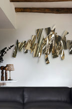 Sleek Effect Mirrored Abstract Wall Art