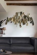 Sleek Effect Mirrored Abstract Wall Art
