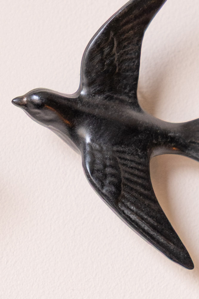 Small Black Swallow Wall Decoration