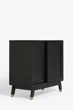 Small Black Leopard Print Sideboard