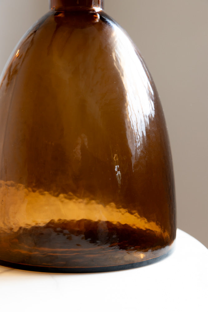 Amber Smoked Glass Decanter