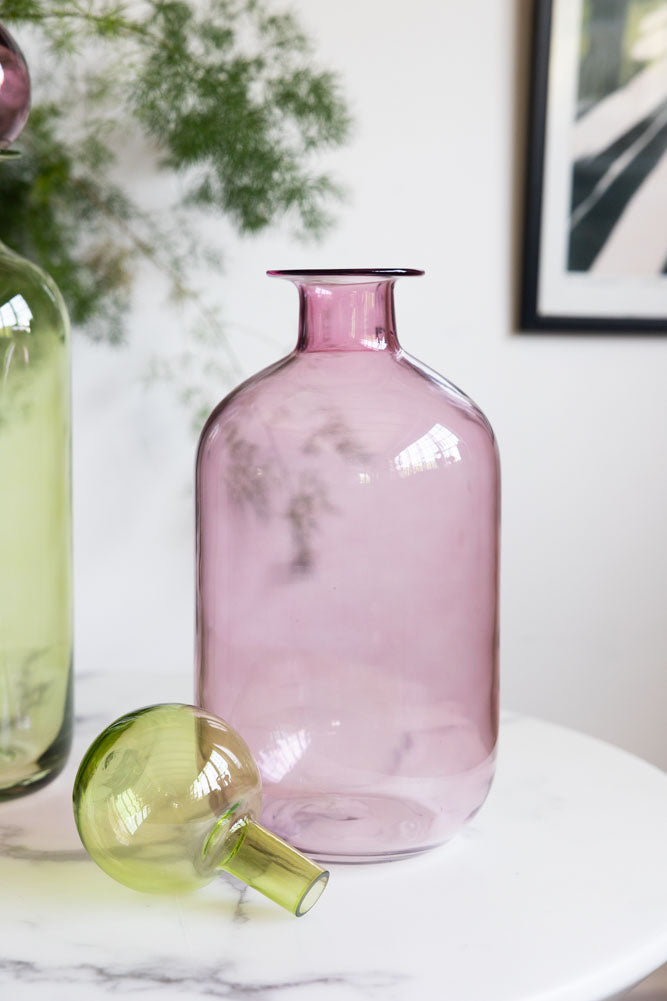 Pink & Green Apothecary Bottle