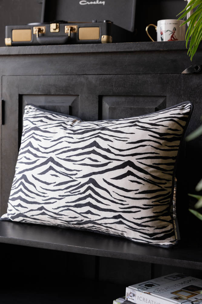 Snow Tiger Print Cushion