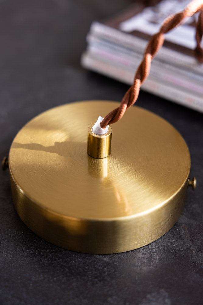 Sophisticated Dark Brown Squared Glass Ceiling Light