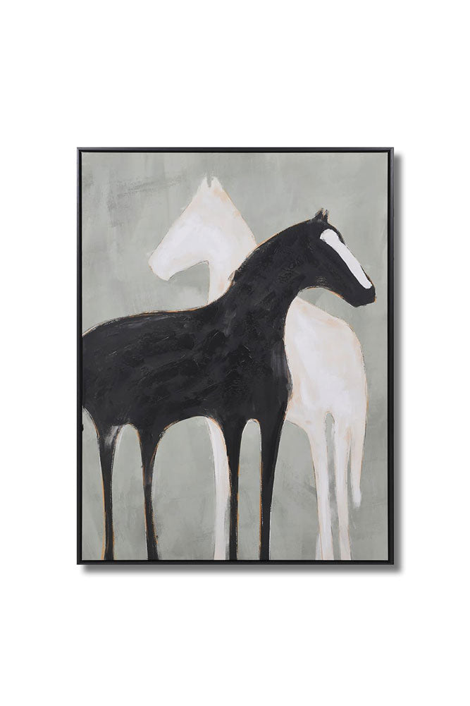 Stallion Shadow Canvas Art Print