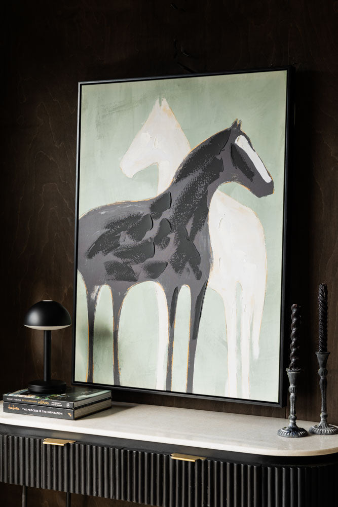 Stallion Shadow Canvas Art Print