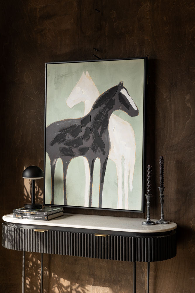 Stallion Shadow Canvas Art Print