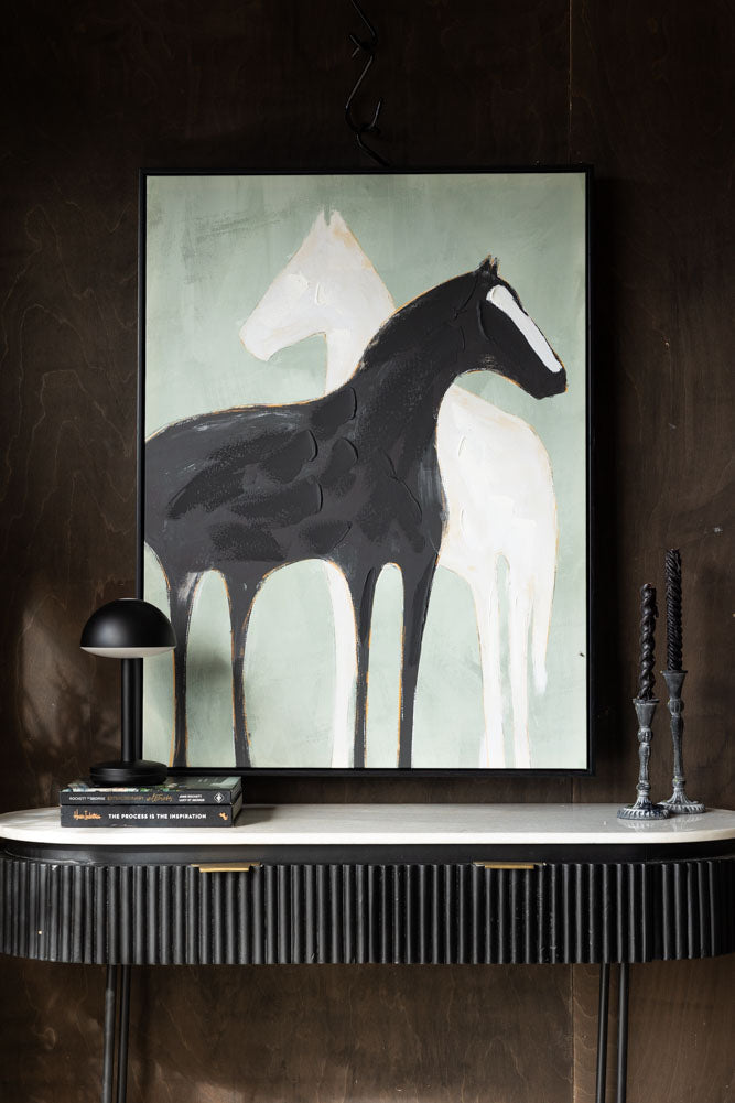 Stallion Shadow Canvas Art Print