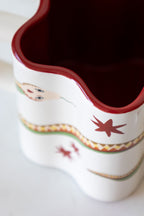 Set of 4 Star Shaped Mugs with Snake Print Detail - DISCONTINUED