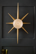 Gold Starburst Wall Light