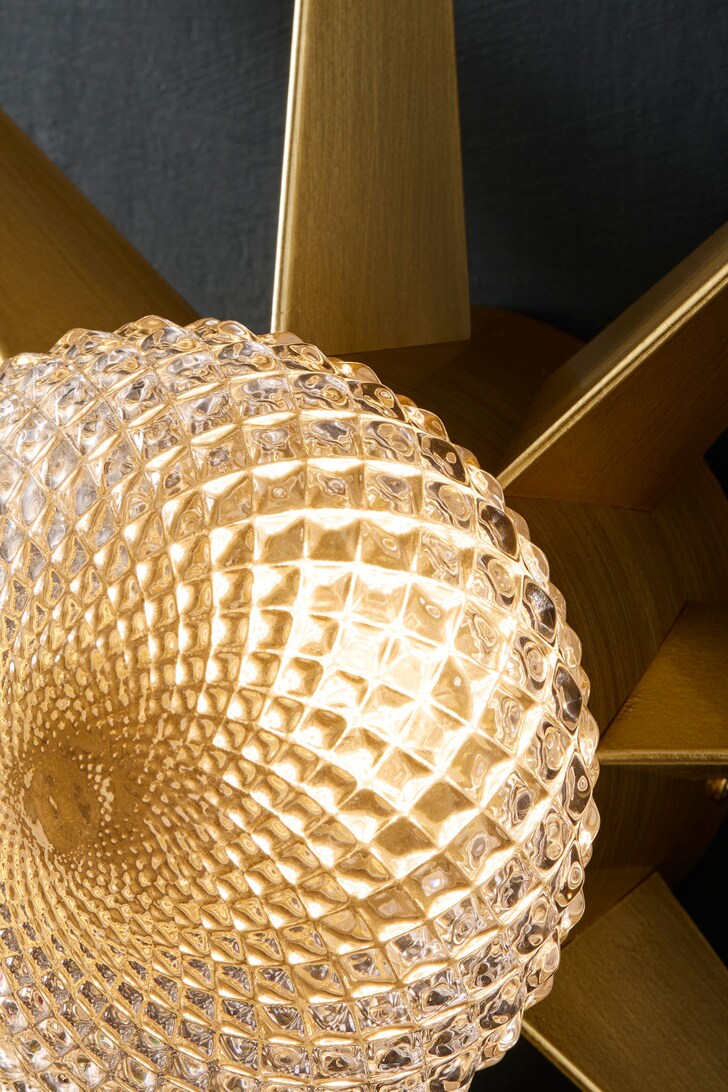 Gold Starburst Wall Light