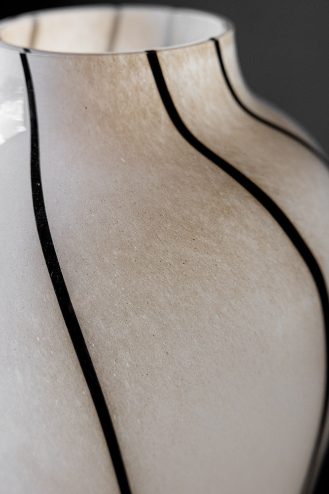 Statement Monochrome Swirl Vase